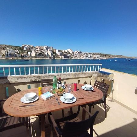 Апартаменты Blue Harbour Seafront Penthouse With Large Terrace With Panoramic Sea Views - By Getawaysmalta Сент-Полс-Бей Экстерьер фото